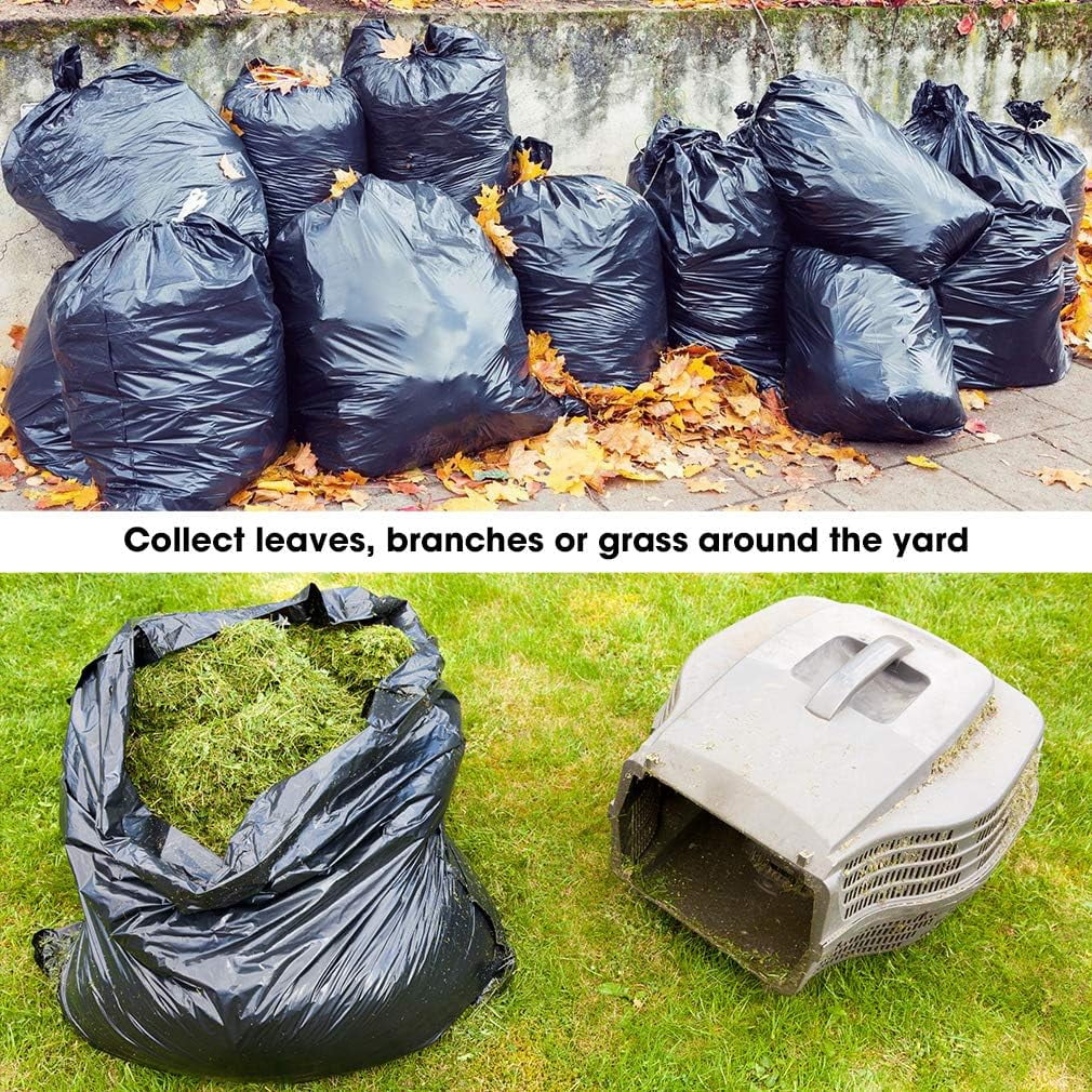 55 Gallon Trash Bags (50 Count)1.5 Mil,Heavy Duty Outdoor Garbage Bags for Office, Waste, and Storage Use