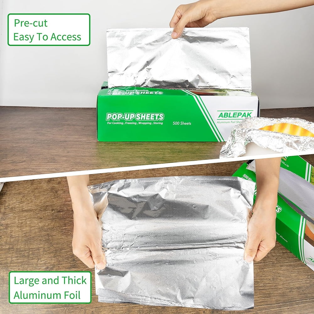 Alpacasso Pre-Cut Aluminum Foil Sheets,12x10.75 Inches500 Sheets