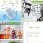 25 Set 32 oz Meal Prep Deli Containers with Lids, Stackable, Leakproof, Microwave and Freezer Safe