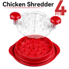 Kosbon Chicken Shredder, Breast Shredder Tool Twist, Transparent Lid, Anti-Slip Ergonomic Handle Heat Resistant BPA Free Meat Shredder Claws