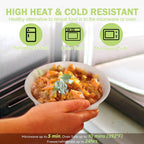 Alpacasso Paper Bowls,Disposable Bowls, Eco-Friendly Heavy-Duty Round Bowls,12 oz,100 Pack