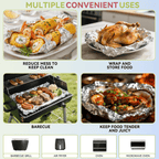 Alpacasso Aluminum Foil ,Aluminum Foils Roll with Serrated Cutter,12inx300SQ. FT