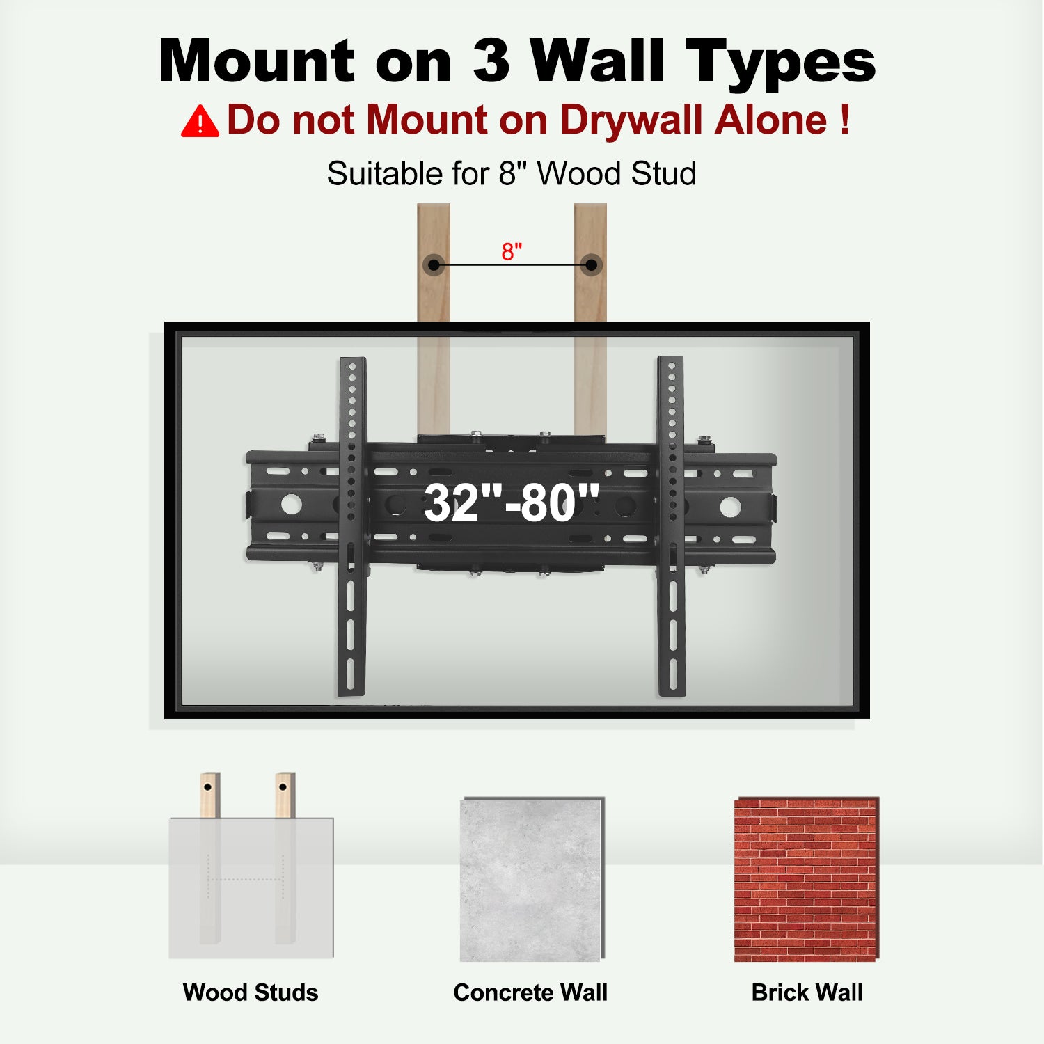YUANYE Full Motion TV Wall Mount Bracket for 32-80 inch TVs, Articulating Arms with Swivel Tilt Extension, Holds Up to 132lbs, Max VESA 600x400mm