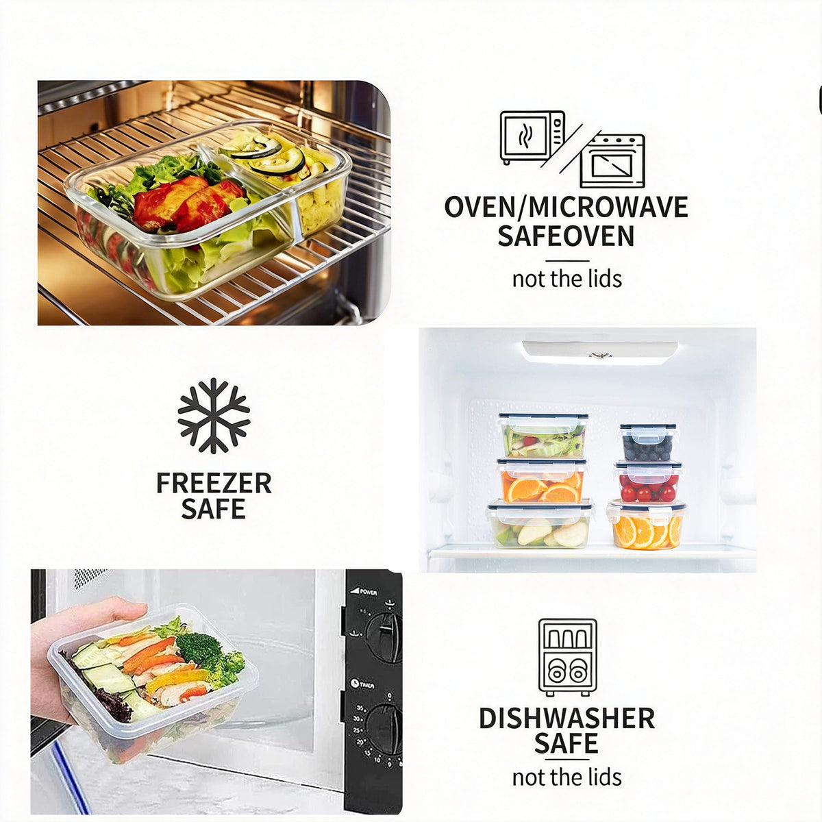 SINYWAY 50 Pcs Food Storage Containers with Lids (24 Containers + 24 Lids+ Labels &amp; Marker), Meal Prep Containers for Pantry Organization and Kitchen Storage BPA-Free Plastic Food Containers Set