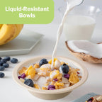 Alpacasso Paper Bowls,Disposable Bowls, Eco-Friendly Heavy-Duty Round Bowls,12 oz,100 Pack