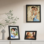 YUANYE 10 Pack Picture Frames Collage Wall Decor, Gallery Frame Set for Wall Mounting or Tabletop Display, Photo Gallery Frame Set for Family, Including 2pcs 8x10, 4pcs 5x7, 4pcs 4x6, Black