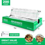 Alpacasso Pre-Cut Aluminum Foil Sheets,12x10.75 Inches,200 Sheets