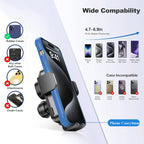SINYWAY Wireless Car Charger, 15W Fast Charging Auto Clamping Car Charger Phone Mount Air Vent Phone Holder, Fit for Phone Support Wireless Charging (Width 60-90mm) iPhone, Samsung Galaxy/Ultra, Google/LG