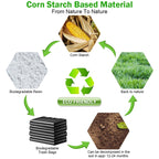 40-45 Gallon Trash Bags, 1.5Mil, Black Heavy Duty Garbage Can Liners 36'' x 44'' (60 Count)