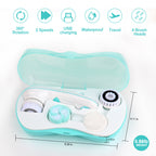 YUANYE Facial Cleansing Brush Electric Face Brush Scrubber for Exfoliating with 4 Cleanser Heads, 2 Speeds