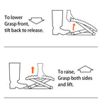 WEPSEN Adjustable Under Desk Footrest,Ergonomic Foot Stool for Under Desk at Work with Massage,3 Height Position 30 Degree Tilt Angle Adjustment,Back Pain Pressure Relief Leg Circulation Office Work Gift