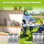 50 Packs Mylar Bags for Food Storage 1 Quart(7"x 10") Reusable Mylar Bags 400cc Thick 5.5 Mil,Heat Sealable Mylar Bags for Food Storage Zipper Pouches