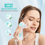 YUANYE Facial Cleansing Brush Electric Face Brush Scrubber for Exfoliating with 4 Cleanser Heads, 2 Speeds