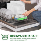 24 Pack Food Storage Bag, Freezer Bags , Reusable Silicone Storage Bags BPA Free (24Pack-8 Gallon Bags+8 Sandwich Bags+8 Snack Bags)