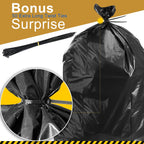 55 Gallon Trash Bags (50 Count)1.5 Mil,Heavy Duty Outdoor Garbage Bags for Office, Waste, and Storage Use