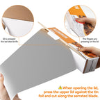 Alpacasso Aluminum Foil ,Aluminum Foils Roll with Serrated Cutter,12inx165SQ.FT