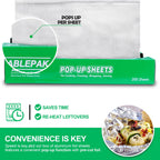 Alpacasso Pre-Cut Aluminum Foil Sheets,12x10.75 Inches,200 Sheets