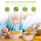 Alpacasso Paper Bowls,Disposable Bowls, Eco-Friendly Heavy-Duty Round Bowls,12 oz,100 Pack