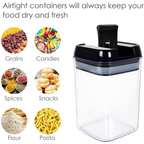 Airtight Food Storage Containers With Lids, 7 PCS BPA Free Kitchen Plastic Storage Containers for Dry Food,Flour and Sugar, for Pantry Organization and Storage