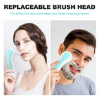 YUANYE Facial Cleansing Brush Electric Face Brush Scrubber for Exfoliating with 4 Cleanser Heads, 2 Speeds