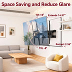 YUANYE Full Motion TV Wall Mount for 14-65 Inch TVs, Swivel & Tilt, Max VESA 400x400mm, Holds up to 99lbs