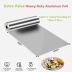 Alpacasso Aluminum Foil ,Aluminum Foils Roll with Serrated Cutter,12inx300SQ. FT