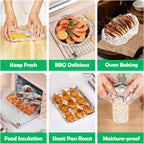 Alpacasso Pre-Cut Aluminum Foil Sheets,12x10.75 Inches500 Sheets