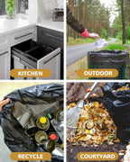 55 Gallon Trash Bags (50 Count)1.5 Mil,Heavy Duty Outdoor Garbage Bags for Office, Waste, and Storage Use