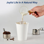 100 Pack 12 oz Disposable Cups, To Go Hot Cups,Leak-Free Food Safe Paper Cups